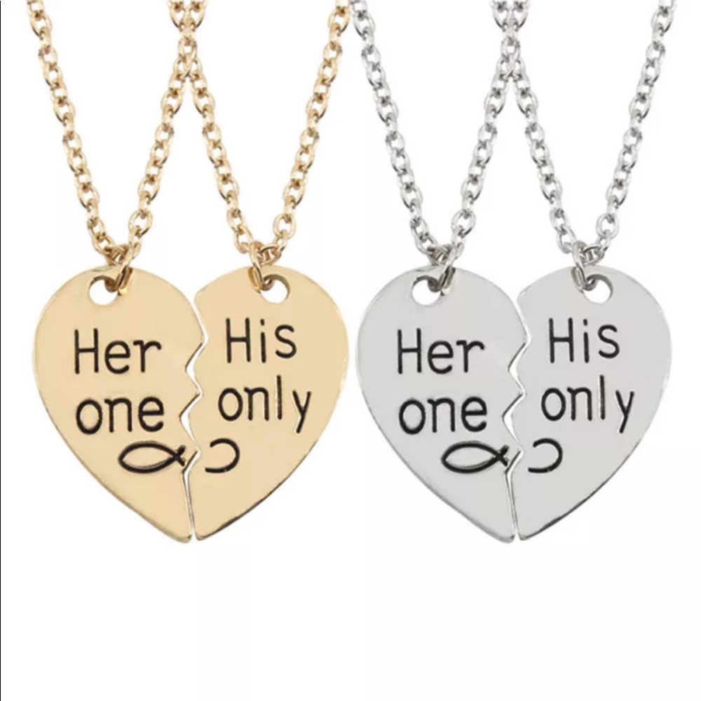 Relationship necklace set (his only, her only)